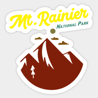 Mt Rainier National Park Washington Sticker